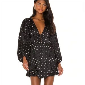 NWT FOR LOVE AND LEMONS CARISSA POLKA DOT DRESS